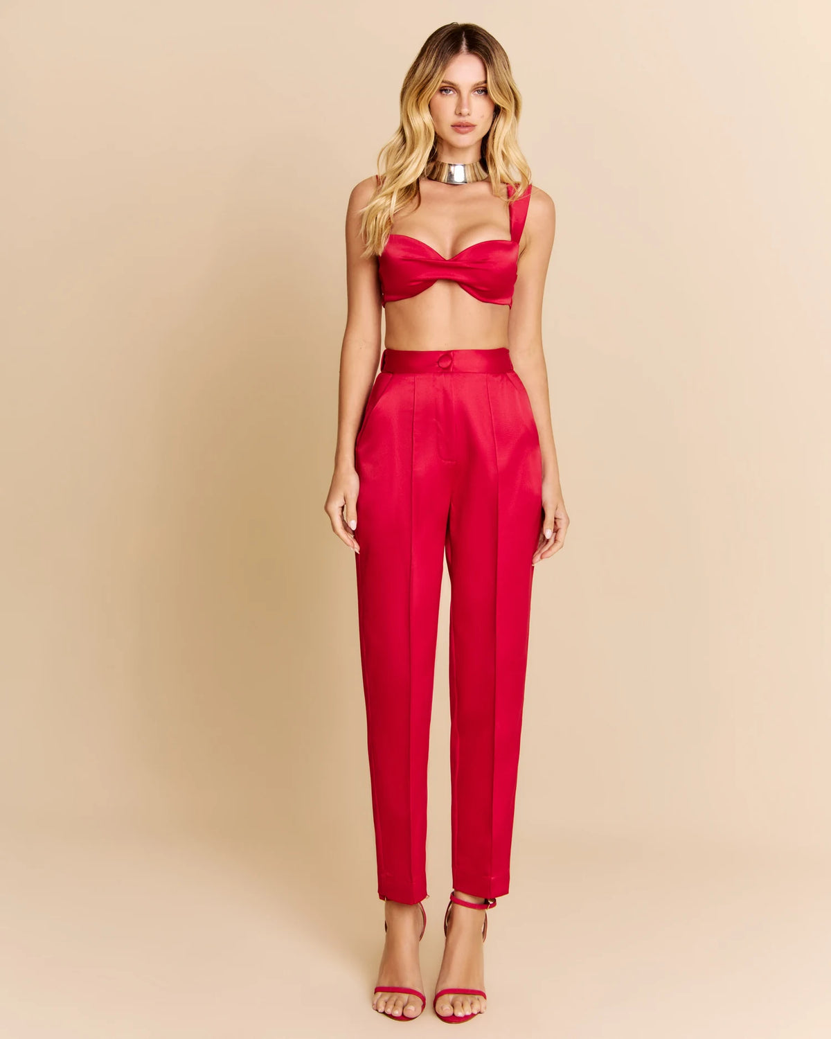 Angie Tailored Three-Piece Trousers Set — KORSHA