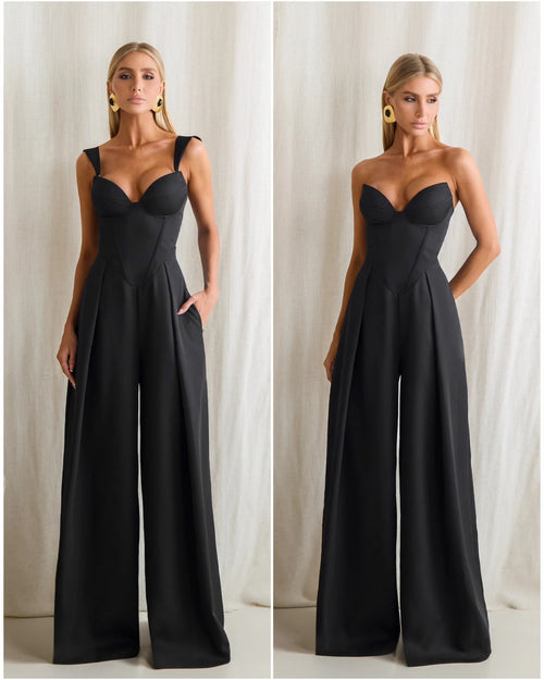 Lawes Tailored Convertible Corset Jumpsuit — KORSHA
